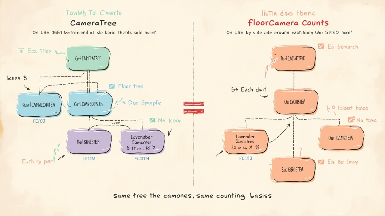 getCameraTree 与 floorCameraCounts 的口径对齐
